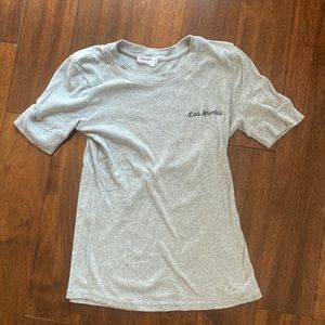 Frame denim Los Angeles t shirt in gray (size medium)